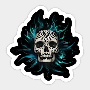 Modern Skull Sticker